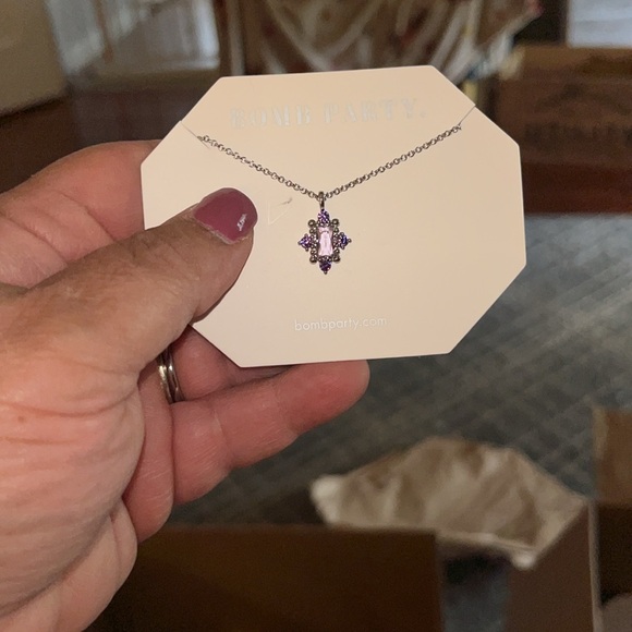 Fierce in Sparkle-Bomb Party necklace amethyst - Picture 2 of 4